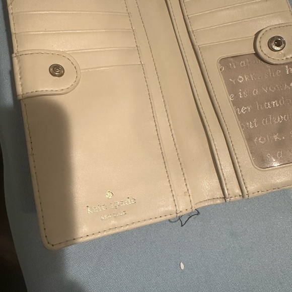 Kate Spade Black Floral Embossed Wallet - Picture 3 of 7